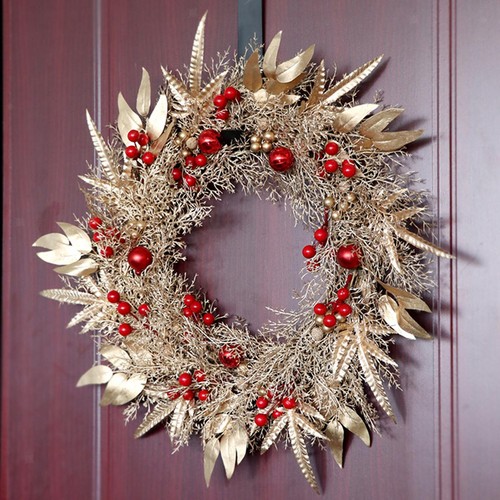 Farmhouse door wreath hanging - farmhouse,