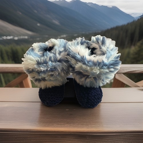 Hand knitted with love baby - with,