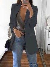 Womens Long Sleeve Coat One
