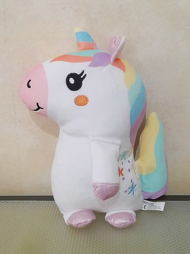 Rainbow unicorn soft toy horse - rainbow,