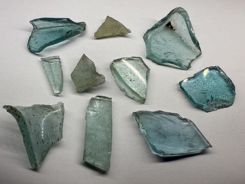 Various shards roman - of, glass