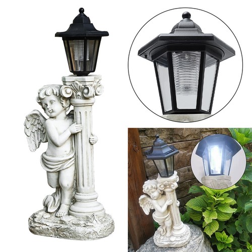 Solar powered angel statue - solar,