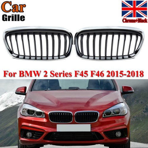 Chrome black front kidney - front,
