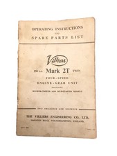 Operating Instructions and Spare Parts List Villiers Mark 2T 1957