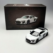 Masdi 1/64 2022 Audi R8 V10 Coupe Performance White Diecast Metal Car Model