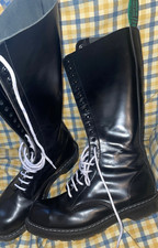 20 hole Black  Solovairs, 20 Hole, Steel Toe-cap Size 11 UK [US 12]