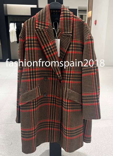 Zara new woman oversized plaid - woman,