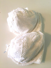 M&S  White Bras x 2, Underwired, Lace, Non Padded, Autograph + Per Una - UK 34DD