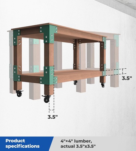8pcs workbench bracket 4mm - bracket,