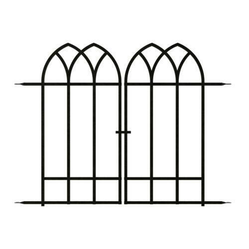 Gothic gate black - black, 92x92cm