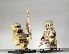 2x LEGO® Minifigures: Desert Army Mini Figure (Custom Made) read description
