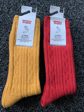 Levis Twin Pack of Boot Socks in various colours / sizes