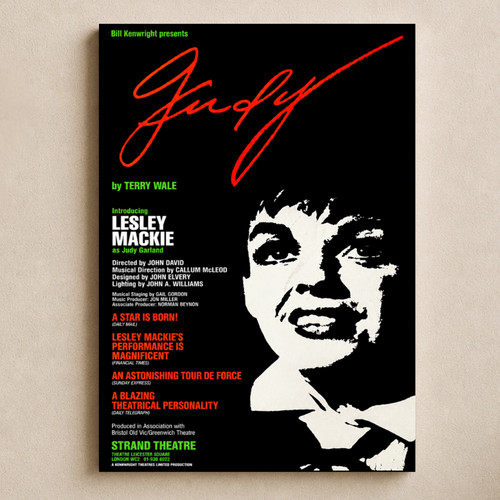 Judy garland theatre poster - judy,