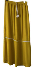 Primark Size S Golden Yellow Pull on Gypsy style full length Skirt