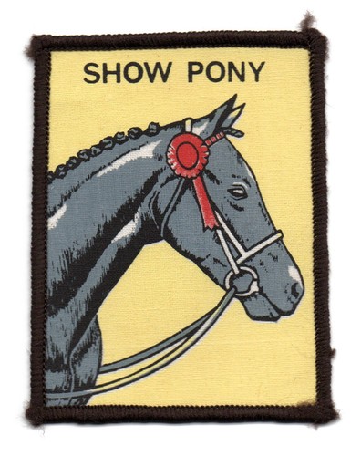 Show pony printed patch - show,