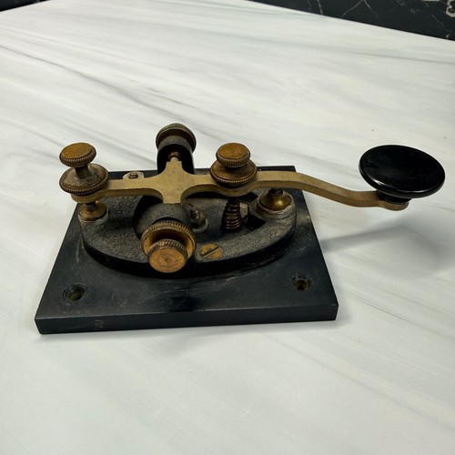 Vintage brass telegraph - telegraph, morse