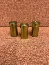Three vintage microscope brass