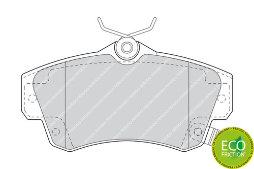 New brake pad set disc - new,