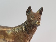 German Shepherd Alsatian Dog Bronze Cast Model Figurine Statue Ornament