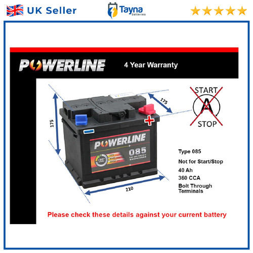 Battery fits ford - ford, escort