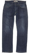 Levi's 506 Men Blue Straight Regular Stretch Jeans W34 L29 (95523)