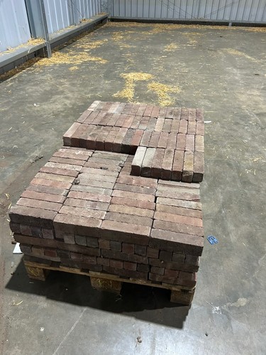50mm clay pavers - 50mm, red