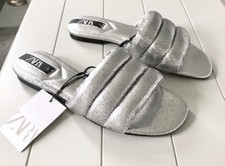 Zara Flat Quilted Crackled