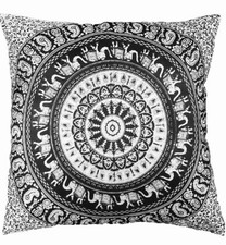 Indian cushion covers black - indian,