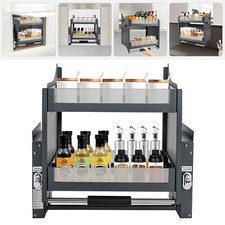 2-tier Pull-Out Cabinet Shelf