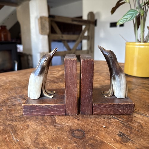 Vintage pair bookends made - of,