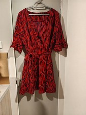 Boohoo Red & Black Animal