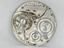 SCARCE 16S ILLINOIS 21 JEWEL 60 HOUR BUNN SPECIAL POCKETWATCH MOV'T & DIAL