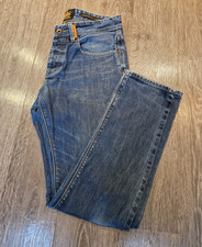 Vintage Superdry Copper Black Denim Copperfill loose mens 32W x 32L  Blue Jeans