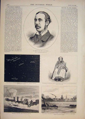 Original old antique print - original,