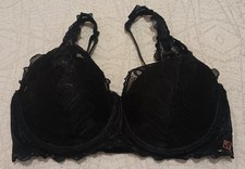 Urban Dusk Wired And Padded T-shirt Black Bra UK Size 32D