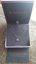 Beaverbrooks Holly   Silver Pendant Necklace – With Original Box NEW - Xmas Gift