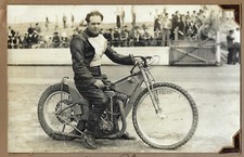 Antique vintage speedway race motorcycle J.A.P photograph original 30s 40s #6