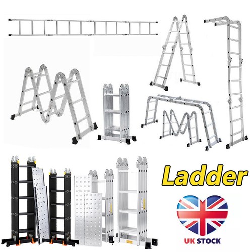 Aluminium combination ladder - aluminium,
