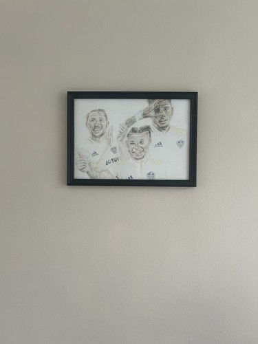 Leeds united portrait drawing - united,