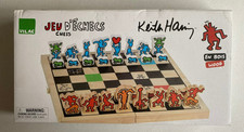 Keith Haring Colourful Wooden Chess Set  Art Toy Empty Box ( No Set Included )