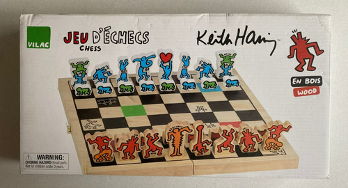 Keith haring colourful wooden - keith,