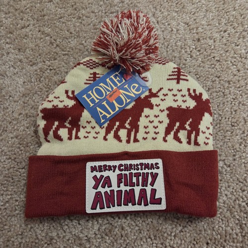 Home alone movie pom beanie - alone,