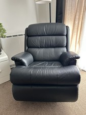 Black Leather Massage Recliner