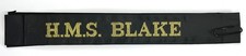 Vintage HMS Blake Cap Tally