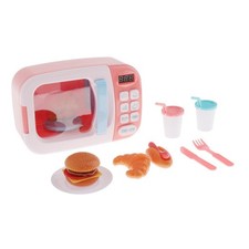 Mini Electric Microwave Oven Preschool Role Kid Kitchen Pretend Kids Toy