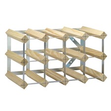 Wood metal wine rack - wine,