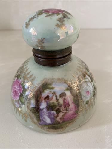 Inkwell unmarked dresden style - dresden,