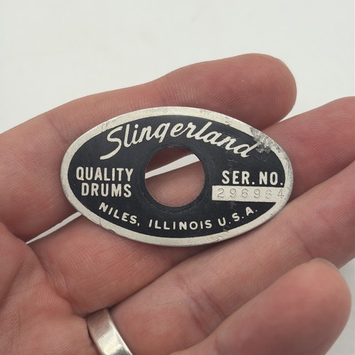 Slingerland black silver oval - slingerland,