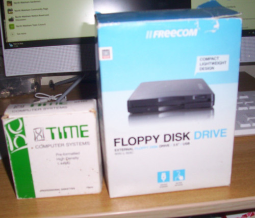 Vintage floppy disk - floppy, drive