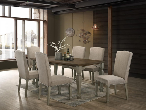 Breda piece wood dining set - wood,